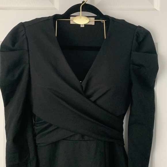 Diane Von Furstenberg Belted Wrap Black Dress Size XS #165 - Picture 2 of 10